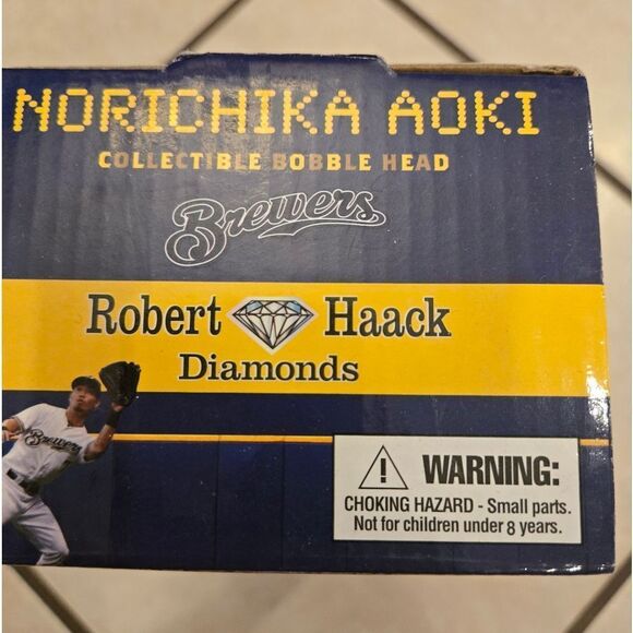 Norichika Aoki Brewers Bobblehead Collectible 2013 Limited Edition NWT - Picture 6 of 6